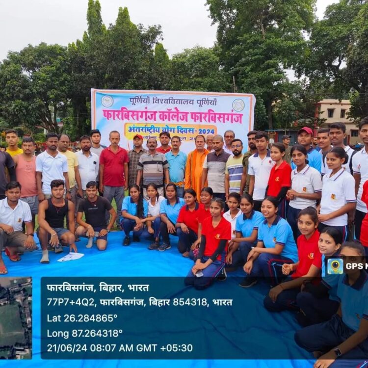 एन सी सी कैडेट्स के दुवारा अंतरराष्ट्रीय योग दिवस मनाया गया