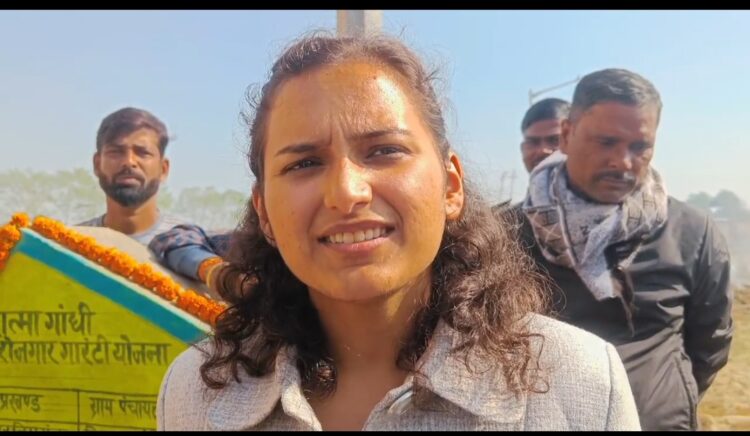 सिमराहा प्रखंड में खेल ग्राउंड का शिलान्यास